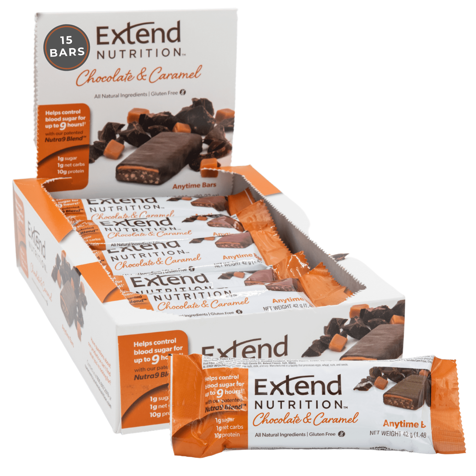 Extend Bar, Diabetic Snacks for Adults and Kids, Low Carb Keto Bars
