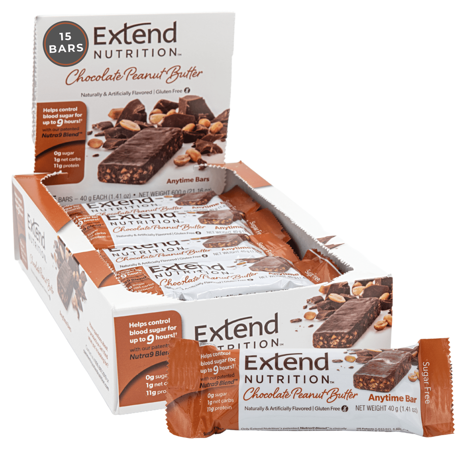Extend Nutrition Bar, Sugar Free Low Carb Protein Bars For People with