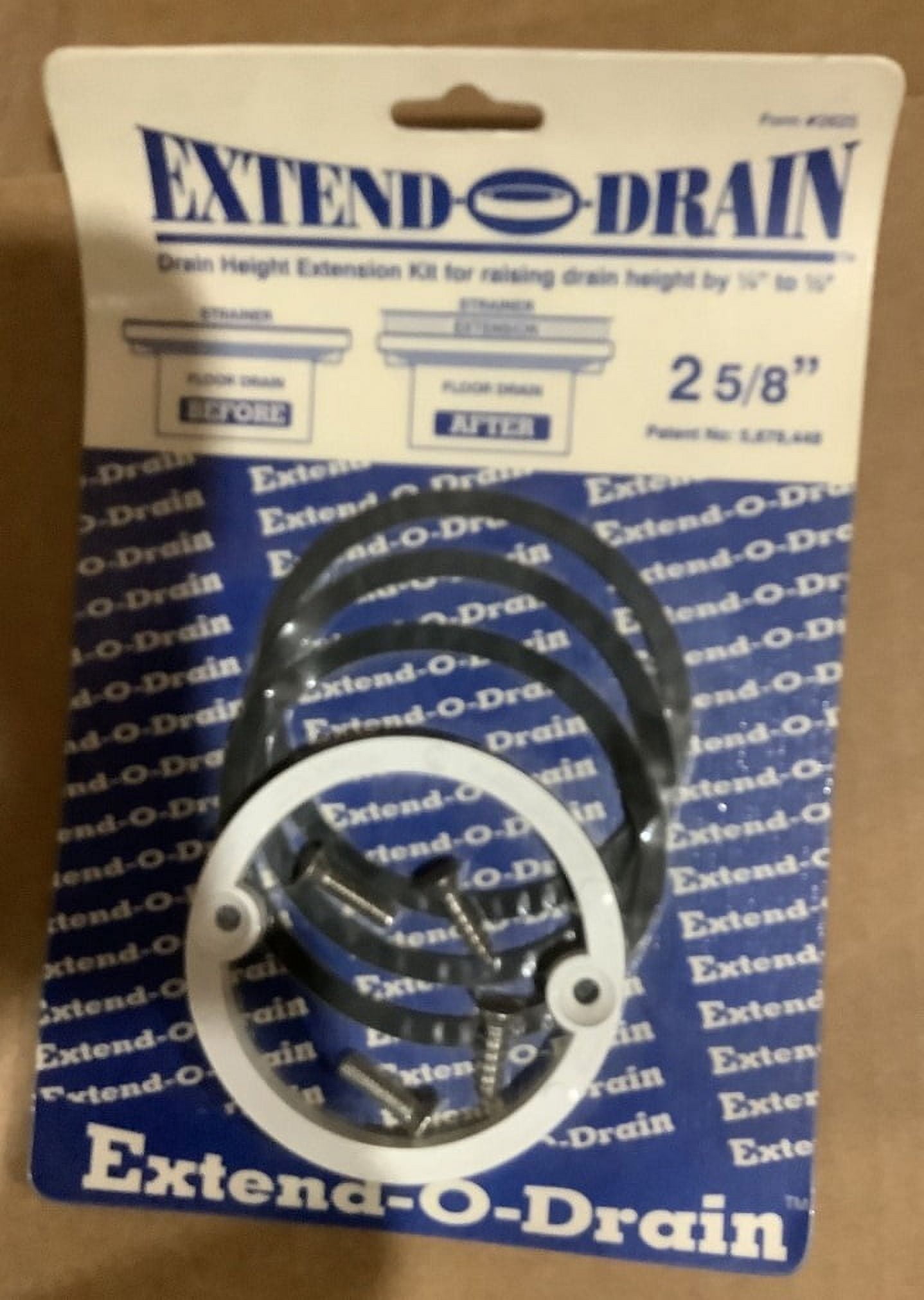 Extend-O-Drain 2-5/8" Universal Drain Height Extension Kit - Walmart.com