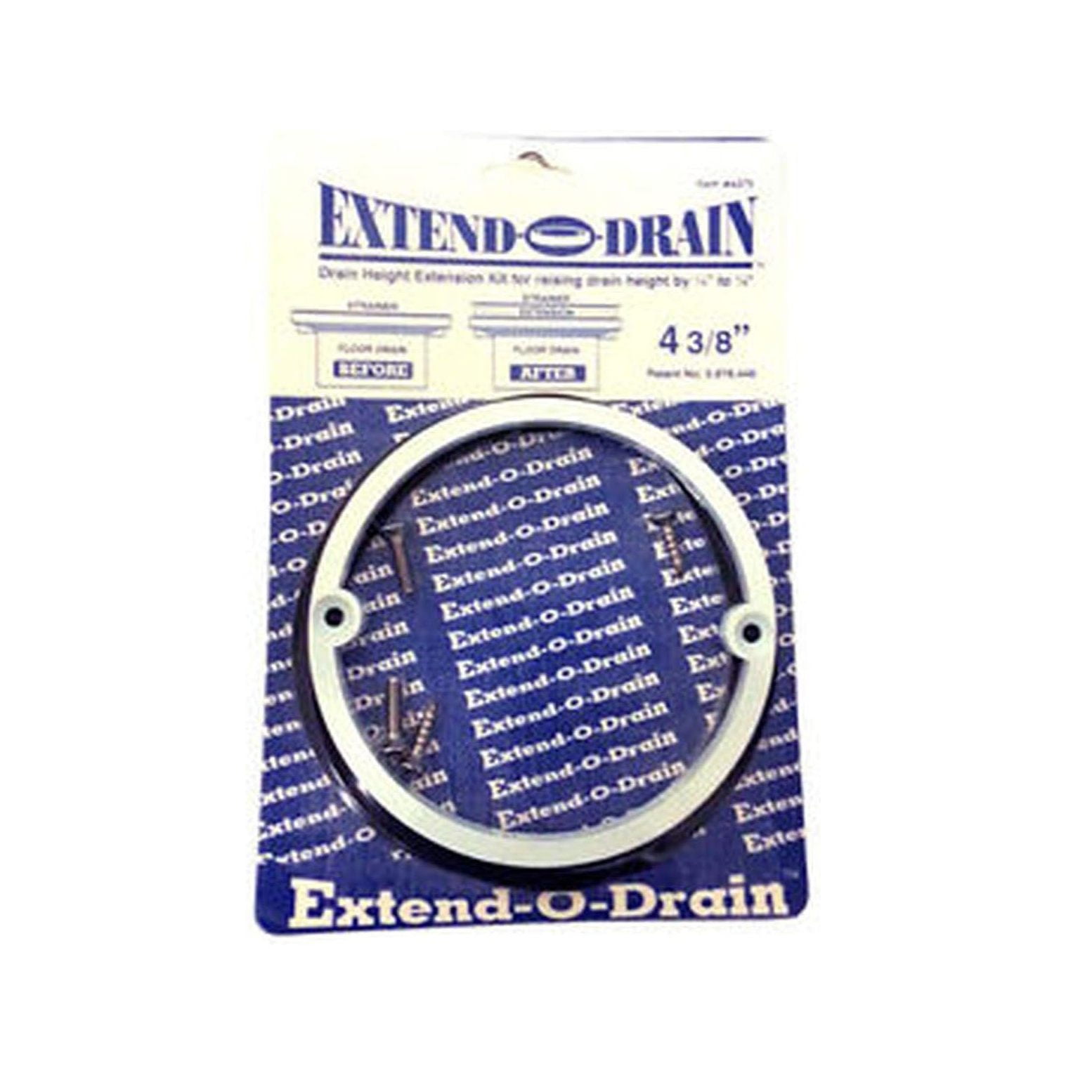 ExtendODrain Shower Floor Drain Height Extension Kit 43/8"