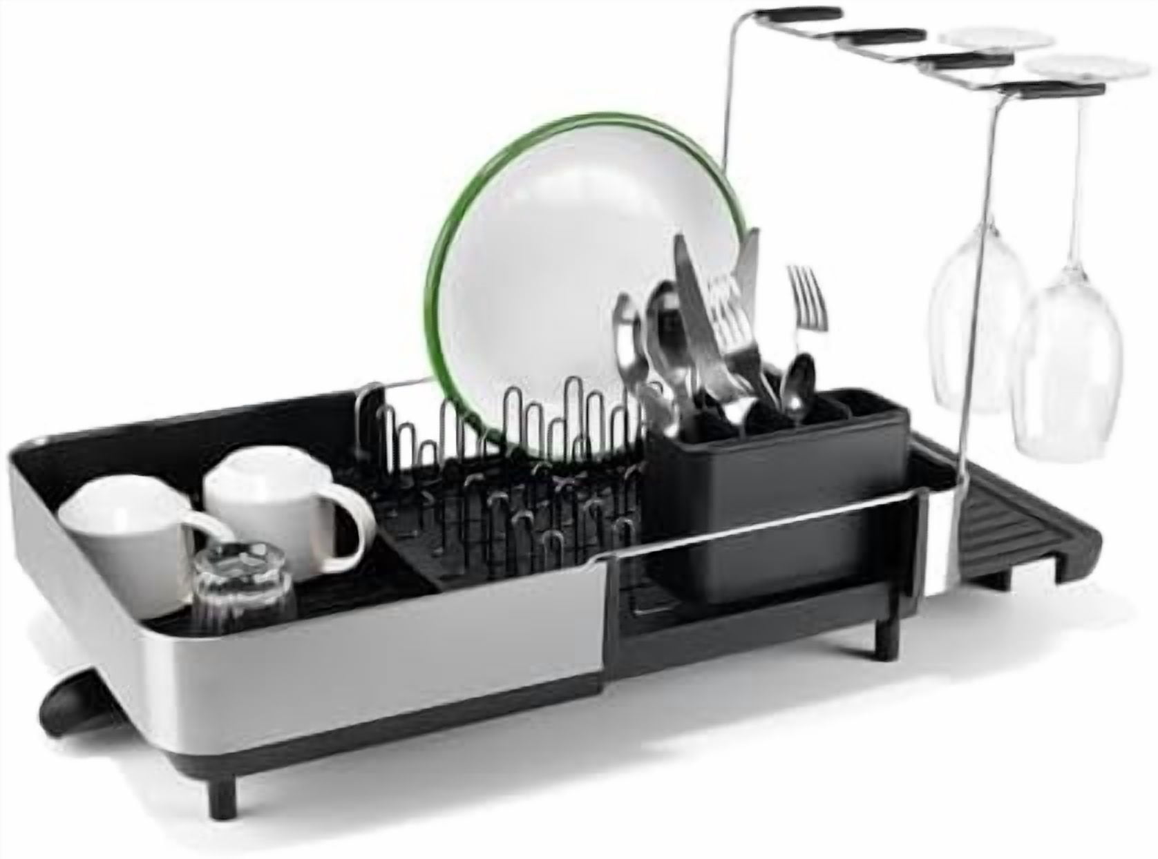 Extend Steel Plus Extendable Dish Rack Steel, Small to Large Dish ...
