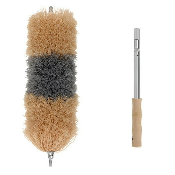 Extendable, 254cm long telescopic handle microfiber dust mop