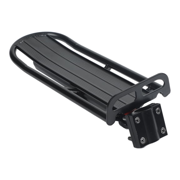 Extendable Aluminum Bicycle Rear Pannier Rack Luggage Carrier with Quick Release or Screw Mount Fits Round Seatpost up to 32mm for Mountain Road Folding E-Bikes Black