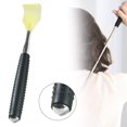 thumbnail image 1 of Extendable Back Scratcher Ecohintz Retractable Stainless Steel Back Scratcher - Multi-Functional Tool with Massage Roller - Extendable & Portable for Hard-To-Reach Itch Relief, Black, 1 of 9