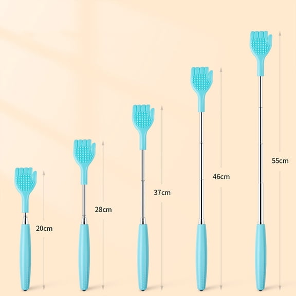 Extendable Back Scratcher, Pink Metal Back Scratchers/Hand Massager, Dual Sided 21.65 Inch, for Personal Care, 1Pc