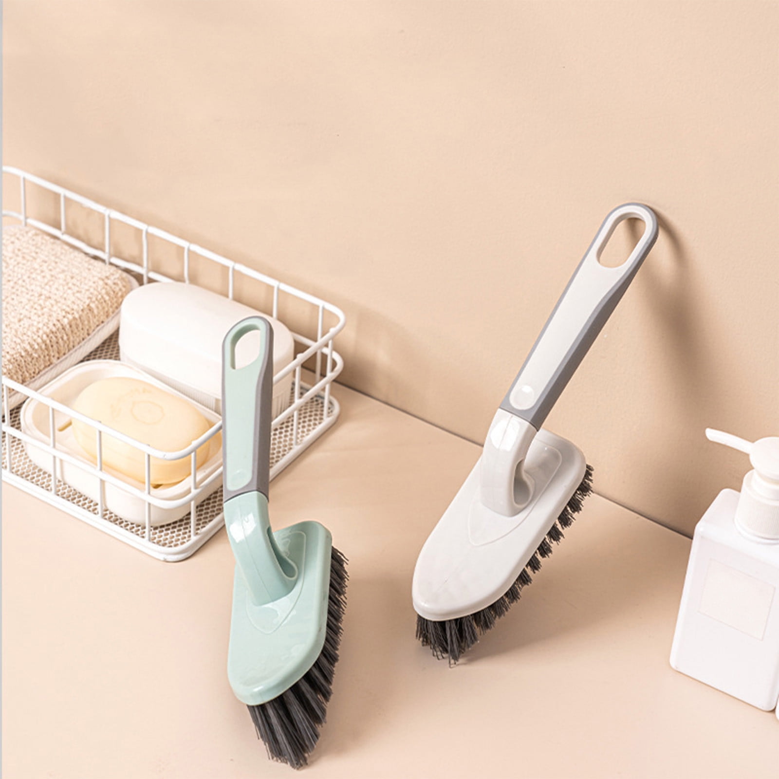Extendable Bathroom Scrub Brush Head for Shower Tile Grout Cleaning ...