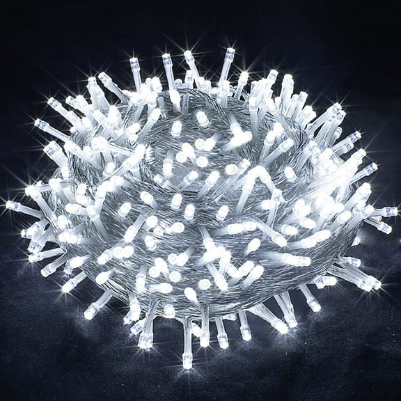 Extendable Christmas Lights Indoor Outdoor, 33FT 100LED Plug in Twinkle Fairy String Lights for Tree Garden Bedroom, Cool White