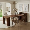thumbnail image 1 of Extendable Console Table with Extension Leaves Holder, Mid Century Modern Expandable Dining Table with Storage, 20''(98.4'') x 36'' Kitchen Table for Living Room, Farmhouse, Italian Furniture, Walnut, 1 of 9