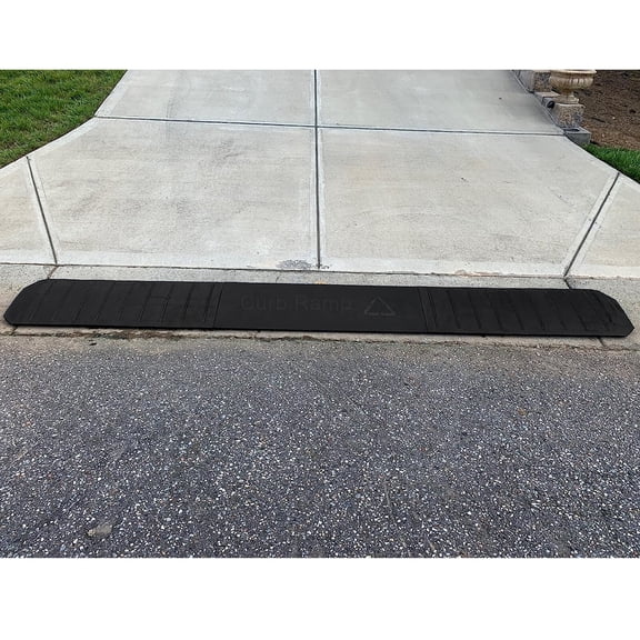 Extendable Curb Ramp for Driveway Garage 3 Pack Rubber Threshold Car Bridge