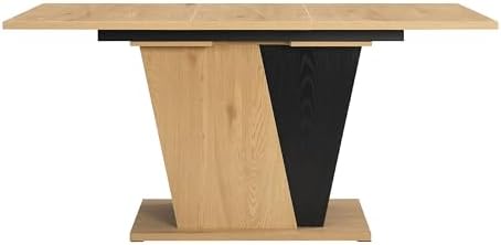 Extendable Dining Table for Modern Kitchen, 47 to 62 Inch Rectangle ...