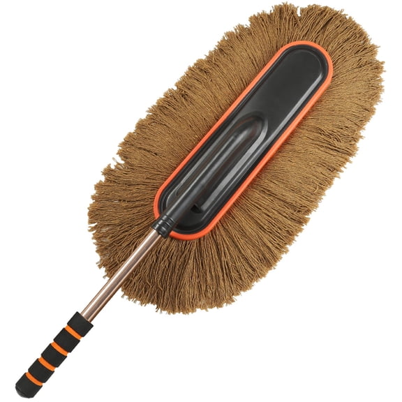 Extendable Duster Handle with Soft Brush Head for Efficient Home and Car Cleaning Aid Tool