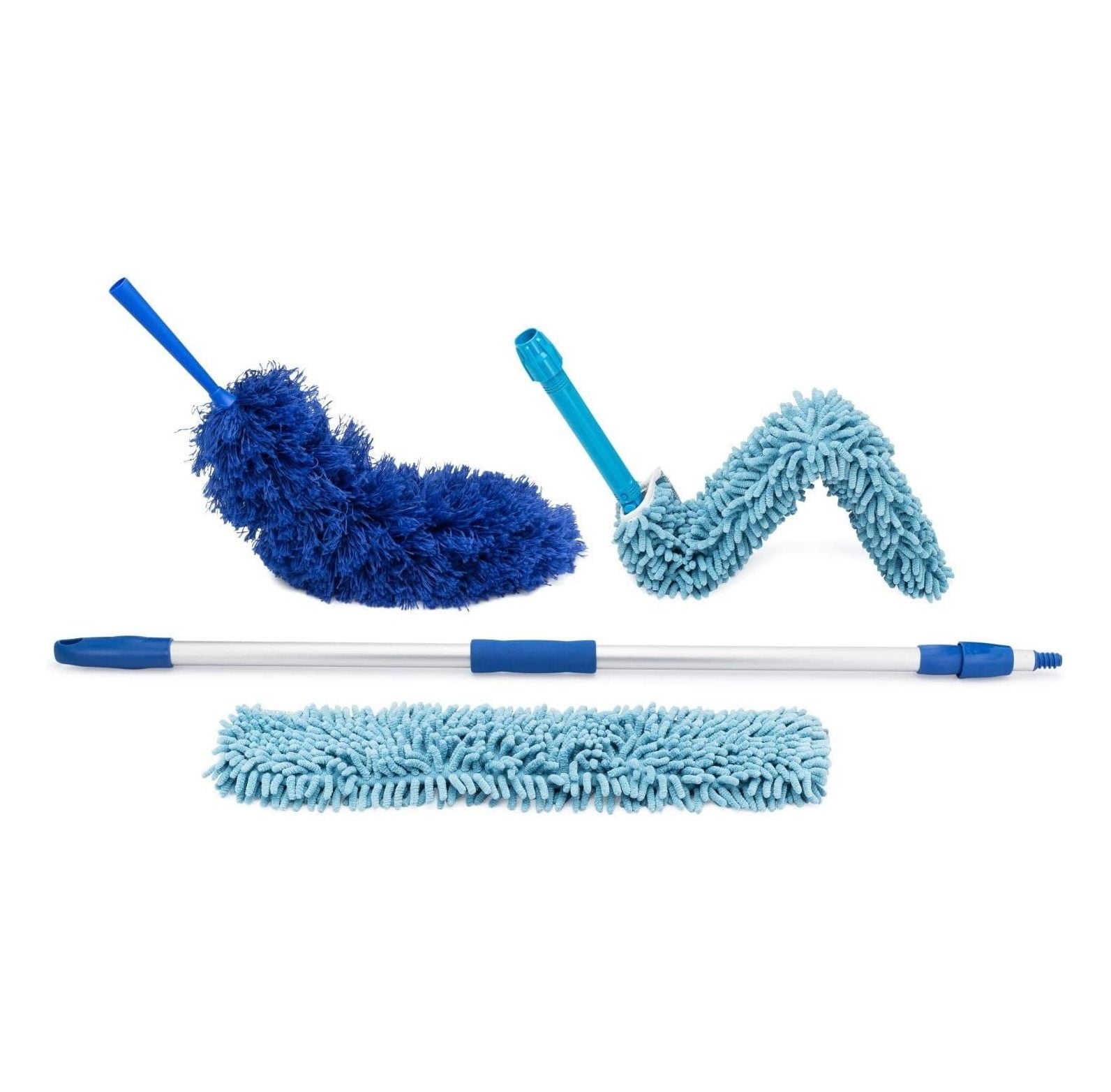 Extendable Duster Microfiber Duster Kit Ceiling, Fans, Baseboards, Cob s, Telescoping