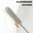 thumbnail image 1 of Extendable Duster, Telescoping Cleaning Wand with Electrostatic Microfiber Head, Washable Reusable Dusting Tool for Ceilings Blinds Under Bed and Pet Hair Removal, 1 of 7