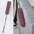 thumbnail image 1 of Extendable Duster with Washable Microfiber Head Telescoping Pole 23 to 37 Inches for Cleaning Ceilens Vents Blinds High Places Crevices Under Bed Electrostatic Dust Removal Tool Home Cleaning, 1 of 5