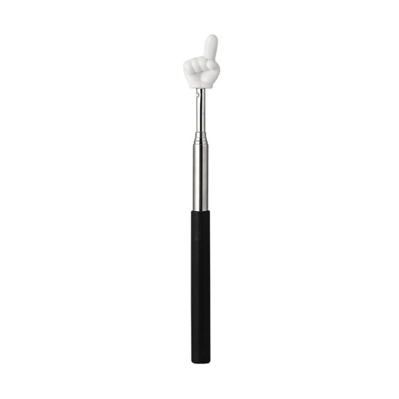 Extendable Finger Pointer Stick, Telescopic Finger Pointer Stick, Collapsible Telescoping Long Hand Pointing Stick, Must Have Supplies Essentials, Black, 1 Pcs