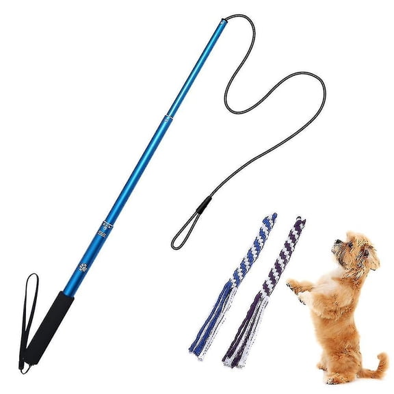 Extendable Flirt Pole Rope Tug Dog Toy, Outdoor Interective Toy,funny Chasing Tail Teaser And Exerciser-