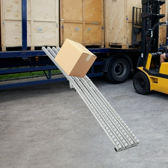 Extendable Fold-Up Conveyor 39-79" Sliding Cart Rack Warehouse & Farm Use