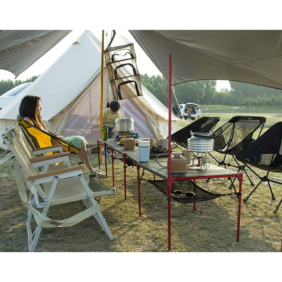 Extendable Folding Table - Black - Large + Hanger