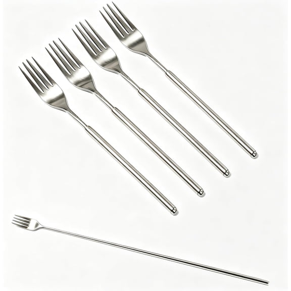 Extendable Fork, 8.7-25.4 In, 4 Pieces Dinner Forks Stainless Steel