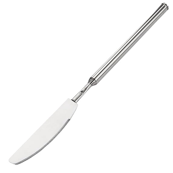 Extendable Fork with Telescopic Handle - 8.7 to 25.4 Inch Long Stainless Steel Fork for Bbq, Dinner, Dessert, And Outdoor Activities, Portable And Practical, A Retractable Tableware