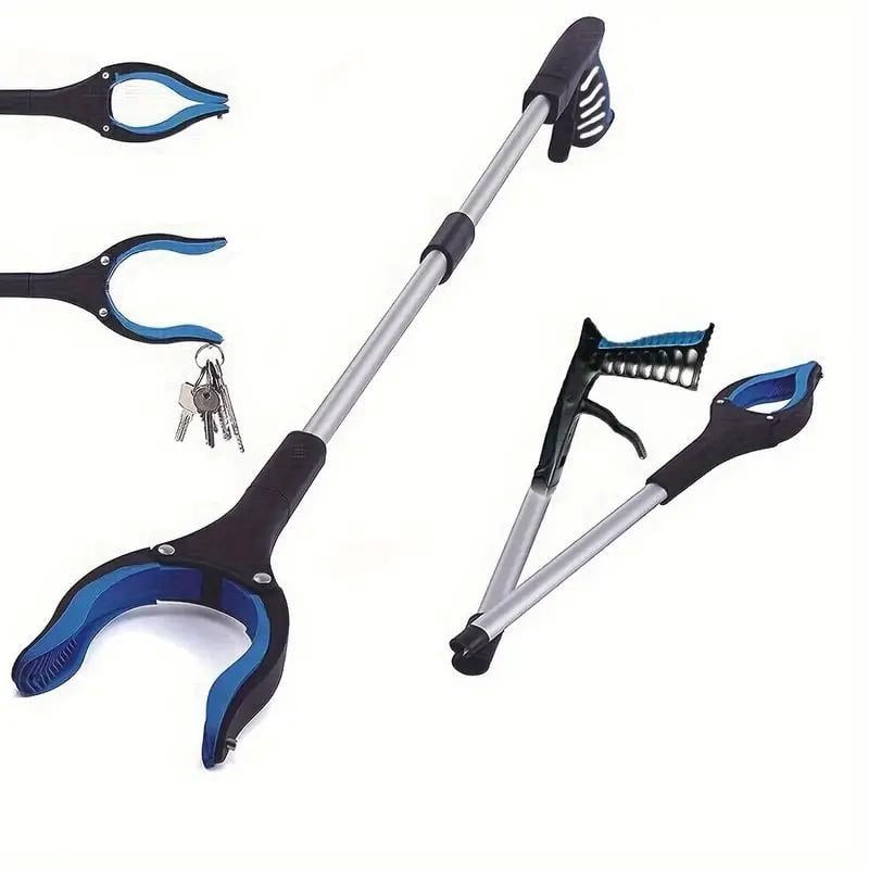 Extendable Grabber Tool, 1 Count Lightweight Long Handle Foldable Claw ...