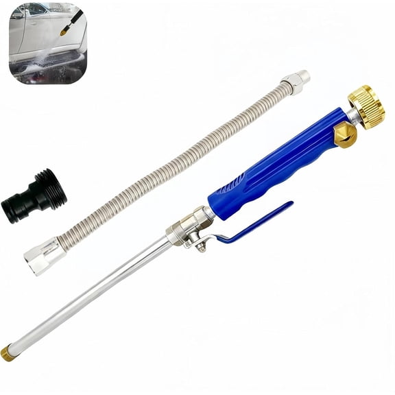 Extendable High-Pressure Hydro Jet Washer Powerful Garden Sprayer for Car Washing, Patio Cleaning & Auto Watering. Flexible, Adjustable & Durable for All Outdoor Cleaning Needs!