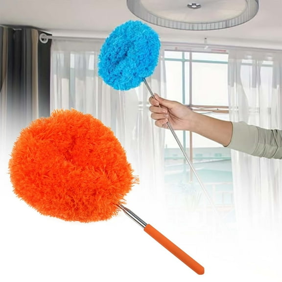 Extendable Long Handled Cloth Duster, Bendable Head Dusting Tool, Versatile for Indoor Outdoor Hard to Reach Spaces