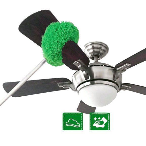 Extendable Microfiber Ceiling Duster, Washable & Flexible for Fans & High Places