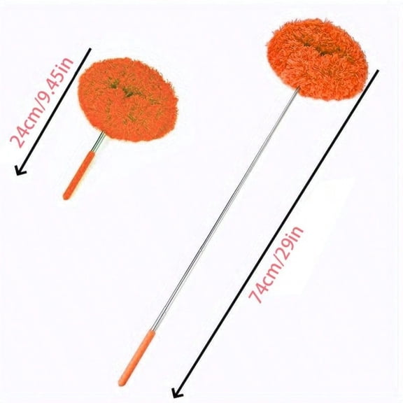 Extendable Microfiber Duster for Ceiling Fans & High Places, Washable & Reusable