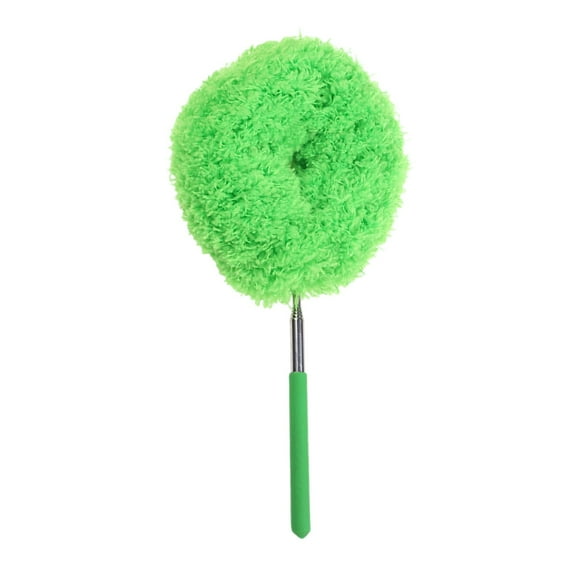Extendable Microfiber Duster with Soft Pink Head, Lightweight Dusting Tool for Home, Office, Car Cleaning, Washable & Reusable