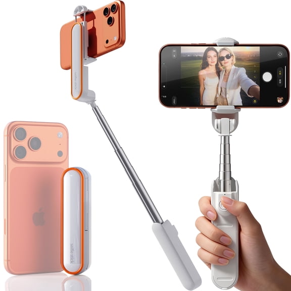 Extendable Mini Selfie Stick for Phone, Pocket Size Portable Selfie Stick with Remote, Compact Phone Selfie Sticks with Phone Holder for Content Creation/Vlog/Video Record/Live Stream