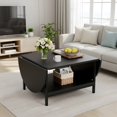 thumbnail image 1 of Extendable Modern Coffee Table with Storage - Black Finish, 1 of 8