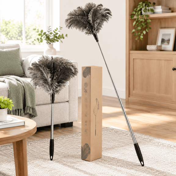Extendable Ostrich Duster, 26-79 Inches, For Ceilings, Fans And Delicate Surfaces