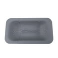 thumbnail image 1 of Extendable Over the Sink Colander Strainer Basket for Washing Vegetables, Fruits, Draining Pasta and Drying Dishes - Essential Kitchen Tool (7.9W x 14-19L x 2.75H) - Black, 1 of 8