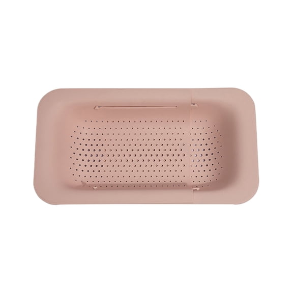 Extendable PP Colander Multi Function Kitchen Strainer for Washing Vegetables Fruits Draining Pasta Drying Dishes