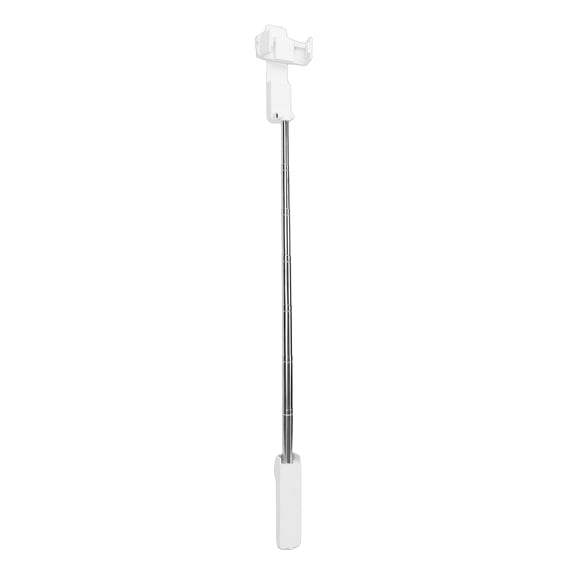 Extendable Phone Selfie Stick with Bluetooth Wireless Remote and 360° Rotating Smartphone Holder - Portable Pocket-Sized Handheld Monopod & Tripod Stand, 26.4 inches / 67 cm, White