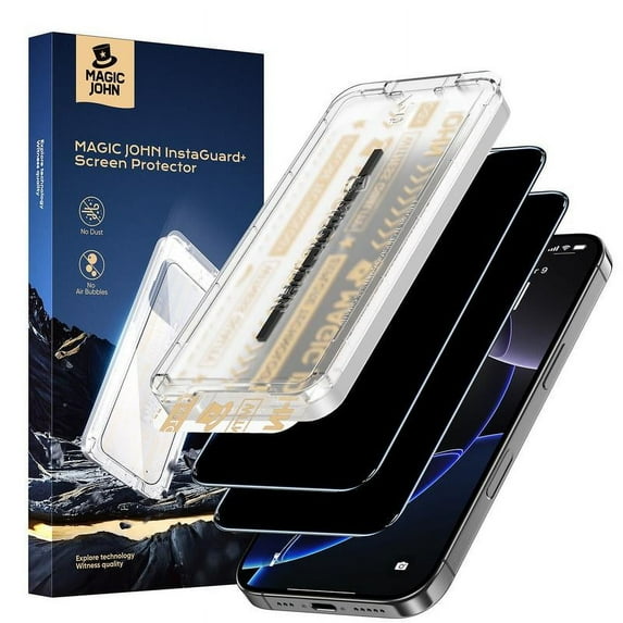New Premium Upgraded Privacy Screen Protector Dustproof Bubble-Free Design Ultra-Clear for iPhone & Samsung