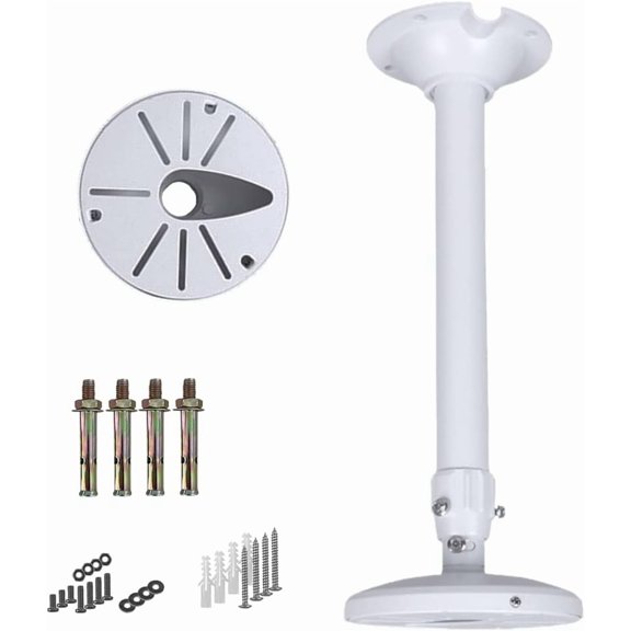 Extendable Pole Mount for Security Surveillance Cameras, Ceiling Mount Bracket for Bullet Camera,Solid Metal Max 60CM