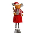 thumbnail image 1 of Extendable Reindeer Doll Christmas Decor Stretchable Santa's Deer Toy For Window Display Mantel Tree Decorations Festive Interactive Party Props For Home, 1 of 5