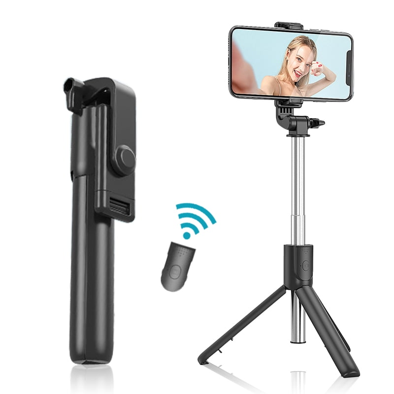 Extendable Selfie Stick Phone Tripod, with Detachable Bluetooth Remote ...