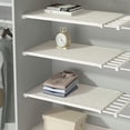 thumbnail image 1 of Extendable Shelf,Wardrobe Organiser, Shelf Organiser, Closet Shelf Wardrobe Storage Rack Retractable Airing Cupboard Organiser for Kitchen, 1 of 7