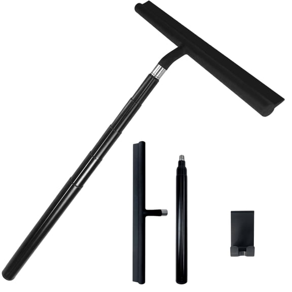 Extendable Shower Squeegee Telescopic Window Wiper Silicones Scrubber Adjustable Handle For Bathroom Glass Car Cleaning