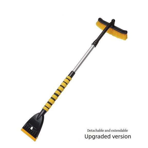 Extendable Snow Scraper With Detachable Head, Adjustable Ice Remover Up To 100Cm, EVA ABS Aluminum Car Windshield Brush For Frost Removal, Compact Storage Design(B)