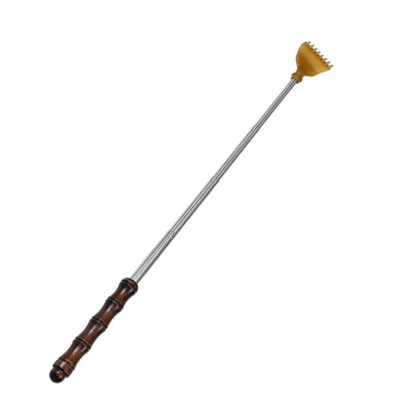 Extendable Stainless Steel Back Scratcher with Comfortable Grip Retractable Tickle for Itching Relief at Home or Travel