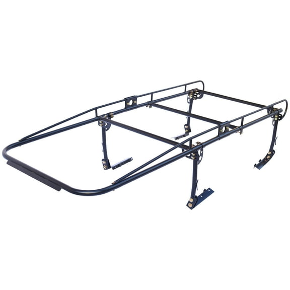 Extendable Steel Pick-Up Truck Ladder Rack Two-bar Set Adjustable Truck Contractors Rack Ladder Pickup Kayak Lumber Rack Side Bar Long Cab 650 LBS Adjustable Fit 2-Bars Utility Ladder Truck