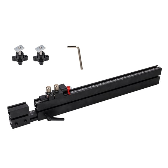 Extendable T Track for Tablesaws Push Stick Alignment 38mm Centerlines