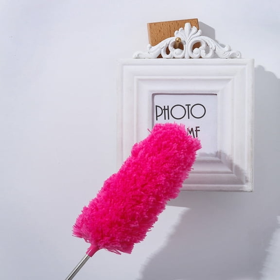Extendable Telescopic Duster, Microfiber Brush, 10.24" to 29.53", Flexible Dusting Tool, Easy Clean Reusable, Ideal for Home Office Ceiling High Spots Furniture Blinds Shelves