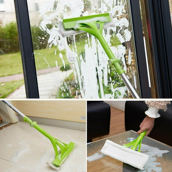 Extendable Telescopic Window Mop - Foldable Handle Glass Sponge Cleaner, Adjustable for Easy Cleaning of Windows, Glass, and Mirrors, Compact and Durable Design for Effortless Storage and Use