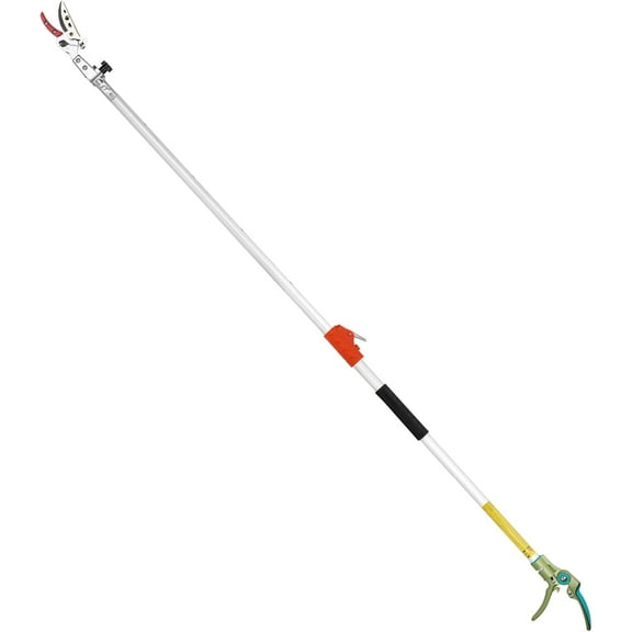 Extendable Tree Cutter, 3.67-5.45 FT Telescopic Pole Pruner, Lightweight Aluminum Handle, Teflon-Coated Blade, Cuts Up to 1/2 Inch, Ideal for Fruit Picking & Tree Branch Cutting | LFX101