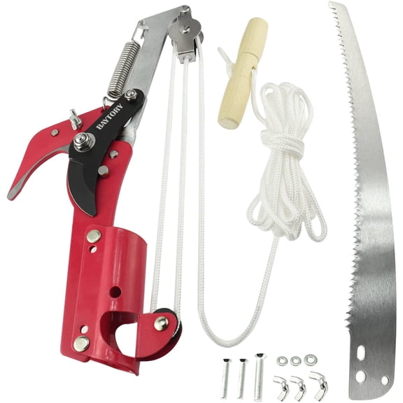 Extendable Tree Pruner Saw Head Without Pole, High-Altitude Branches Trimmer Pruning Shears, Harvester Clipper for Plant Twig Vine, Garden Trimming Tool